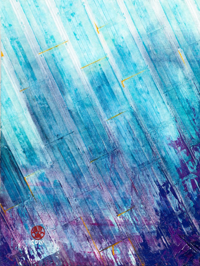 Masken Corona Abstrakt